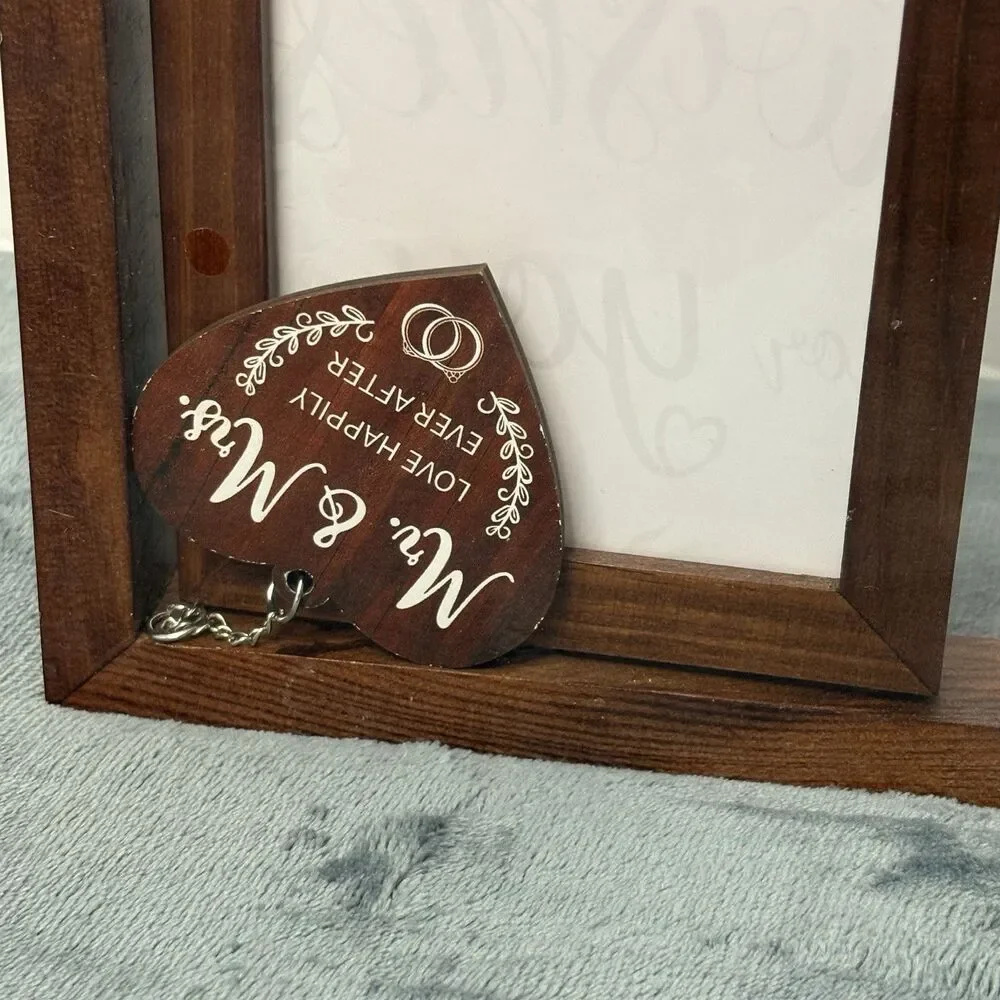Mr. & Mrs. Rotating Picture Frame Wedding Anniversary 4x6